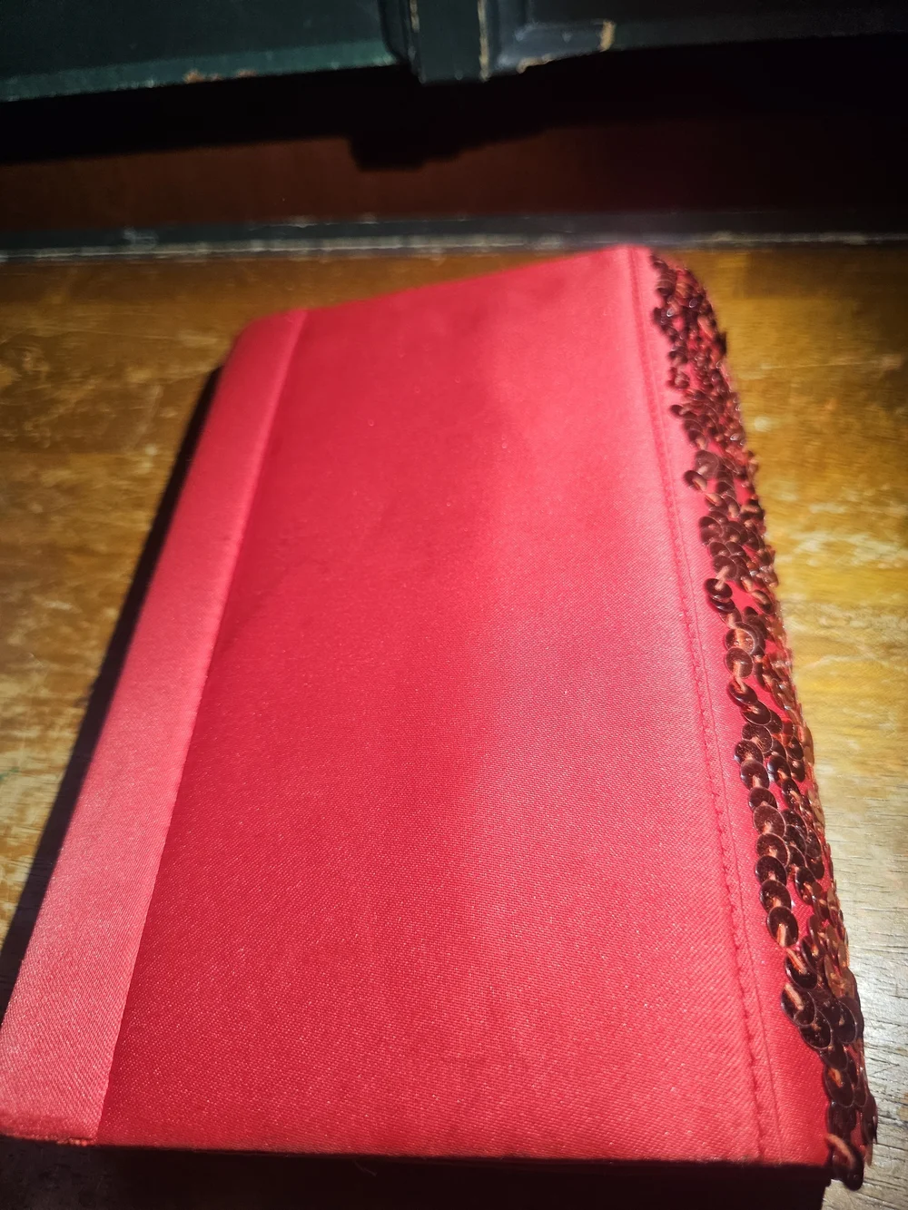 Vintage Red Sequin Evening Clutch